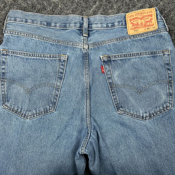 Levi’s 550 Jeans Men’s 36x30 Relaxed Fit Baggy Light Red Tab - Picture 8 of 10